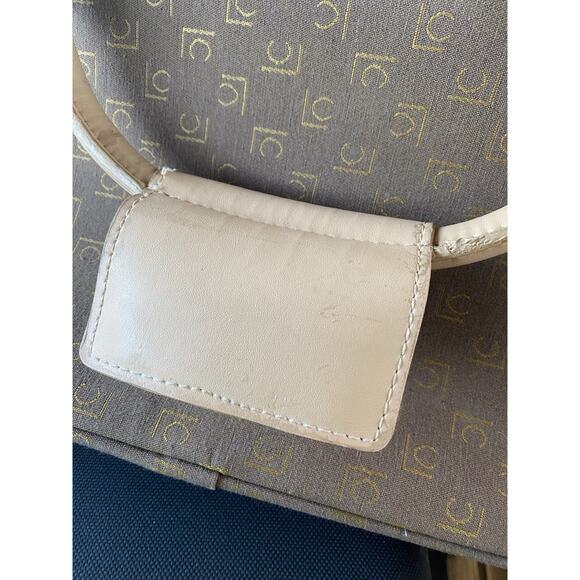 Liz Claiborne Multi Pocket Tote Bag 19” X 13” Brown And Tan VGC Vintage - Picture 4 of 6